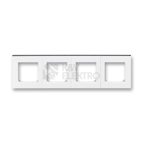 ABB Levit čtyřrámeček bílá/kouřová černá 3901H-A05040 62