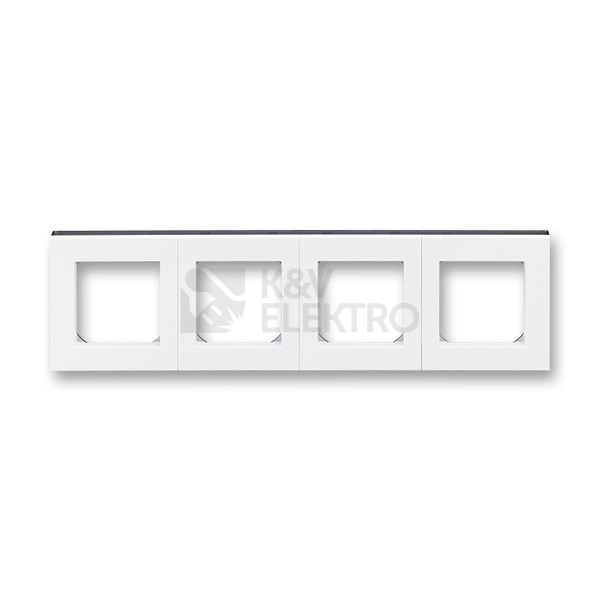 Obrázek produktu ABB Levit čtyřrámeček bílá/kouřová černá 3901H-A05040 62 0