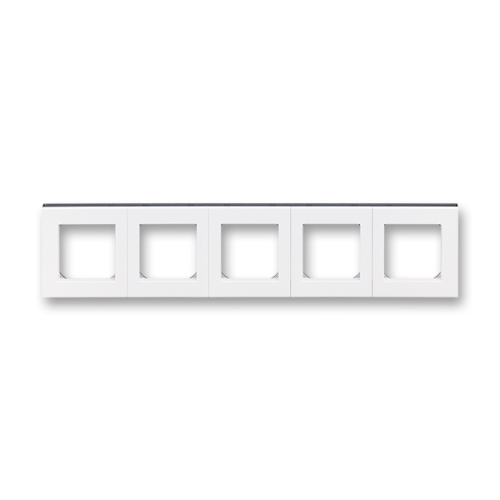 ABB Levit pětirámeček bílá/kouřová černá 3901H-A05050 62