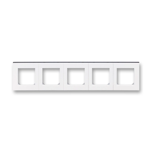 ABB Levit pětirámeček bílá/kouřová černá 3901H-A05050 62