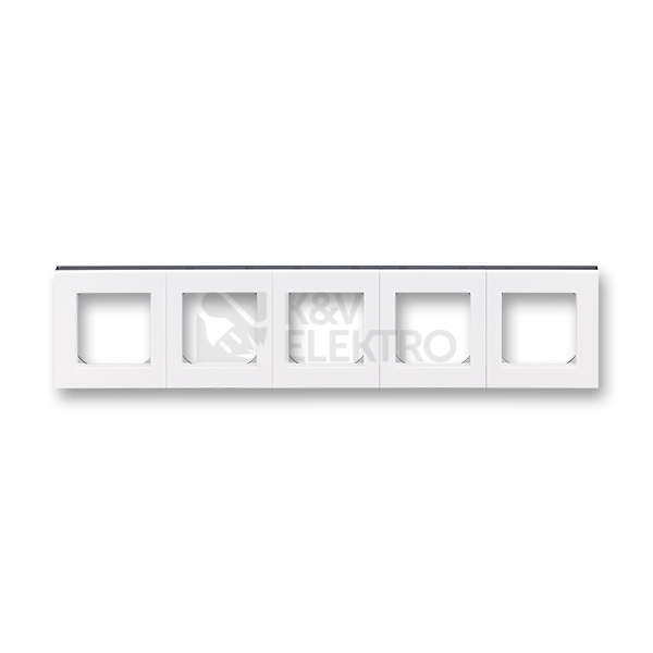 Obrázek produktu ABB Levit pětirámeček bílá/kouřová černá 3901H-A05050 62 0