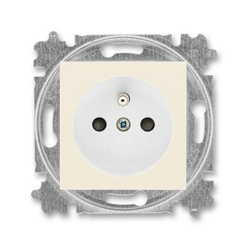 ABB Levit zásuvka slonová kost/bílá 5519H-A02357 17 s clonkami