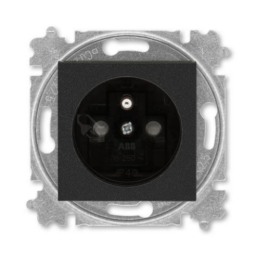 ABB Levit zásuvka onyx/kouřová černá 5519H-A02357 63 s clonkami