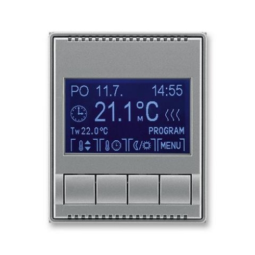 Levně ABB Time, Time Arbo termostat pokojový ocelová 3292E-A10301 36 programovatelný
