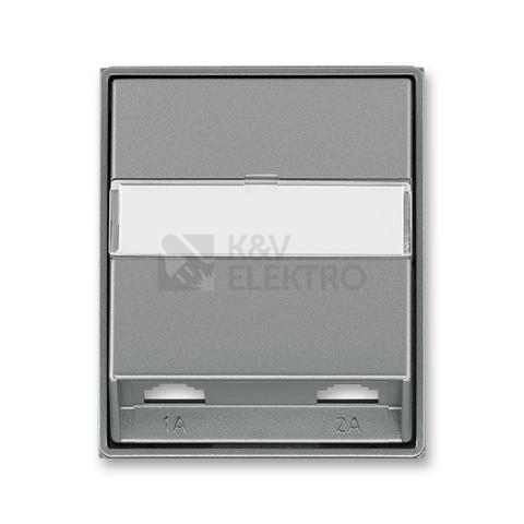 Obrázek produktu ABB Time, Time Arbo kryt zásuvky telefonní ocelová 5013E-A00215 36 0