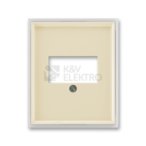 ABB Element,Time kryt zásuvky HDMI, USB, VGA, USB nebo reprozásuvku, slonová kost/ledová bílá 5014E-A00040 21