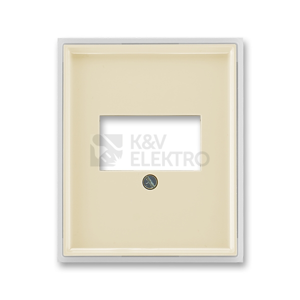 Obrázek produktu ABB Element,Time kryt zásuvky HDMI, USB, VGA, USB nebo reprozásuvku, slonová kost/ledová bílá 5014E-A00040 21 0