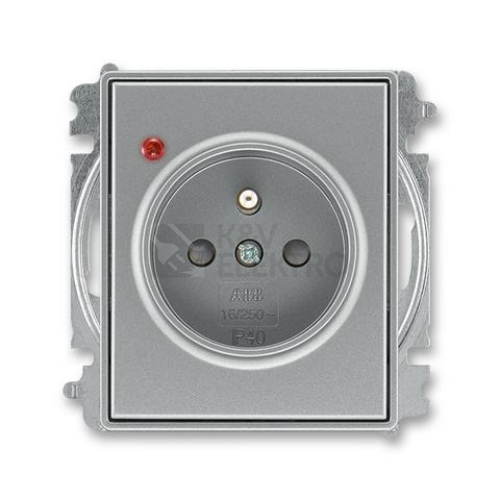 ABB Time, Time Arbo zásuvka ocelová 5599E-A02357 36 s přepěťovou ochranou