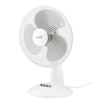 Stolní ventilátor FK Technics průměr 30cm 3 rychlosti bílý