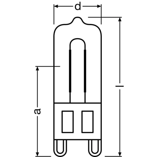 Halogenová žárovka do trouby OSRAM Halopin Oven 66740 G9-40W (obrázek 4)