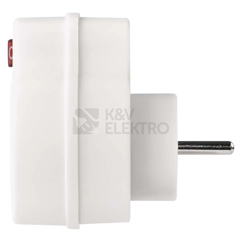 Obrázek produktu Rozdvojka s vypínačem EMOS P0029 1x kulatá + 2x plochá bílá NFS-056 4