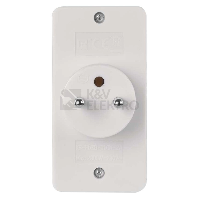 Obrázek produktu Rozdvojka EMOS P0025 KF-FBZB-01/01-2A 2x plochá + 1x kulatá bílá 5