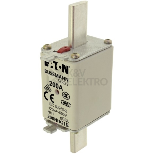 Nožová pojistka EATON NH1 200A gG 200NHG1B