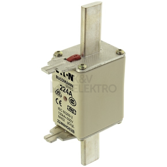 Obrázek produktu Nožová pojistka EATON NH2 gG 224A 500V 224NHG02B 0