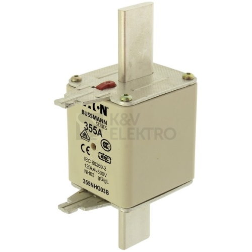 Nožová pojistka EATON NH3 gG 355A 500V 355NHG03B