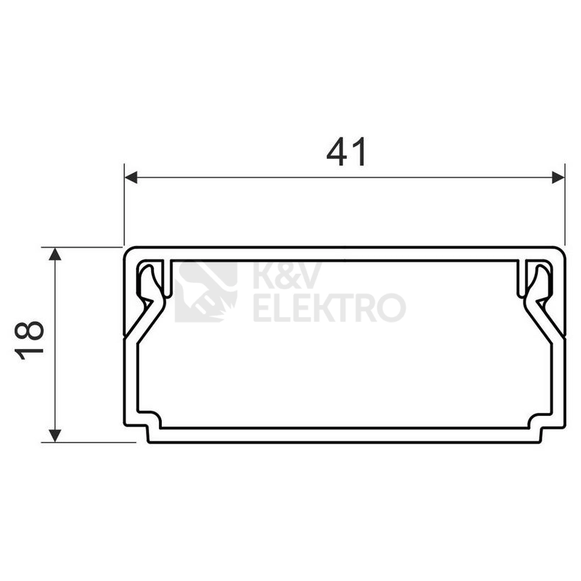 Obrázek produktu Lišta na kabely KOPOS LHD 40X20 FD 2m černá 1
