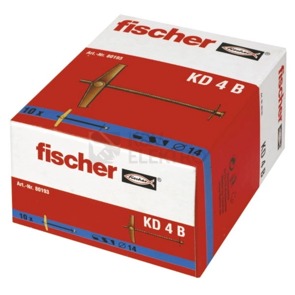 Obrázek produktu Hmoždinka FISCHER KD 4 B výklopná se šroubem 2