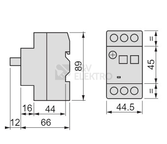 Obrázek produktu Motorový spouštěč Schneider Electric Easypact TVS 0,4-0,63A GZ1E04 1