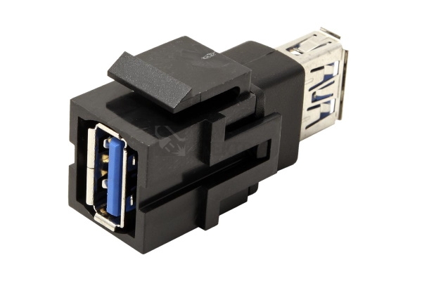 Obrázek produktu  Modul Keystone USB 3.0 A/A Bachmann 917.120 černý 0