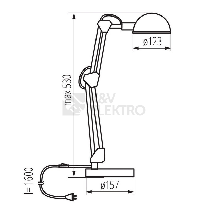 Obrázek produktu Stolní lampa Kanlux PIXA KT-40-B černá 19301 10