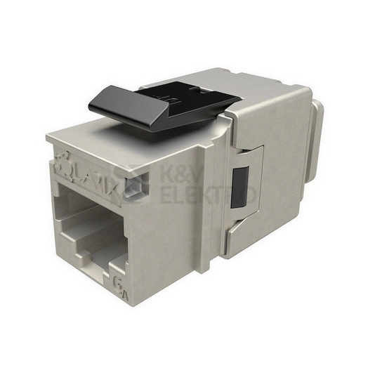 Obrázek produktu Konektor keystone Solarix SXKJ-10G-STP-BK-NA CAT6A STP RJ45 lisovací 0