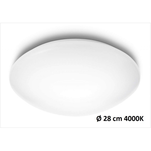 Nástěnné a stropní LED svítidlo Philips Suede 31801/31/16 průměr 28cm 4000K neutrální bílá