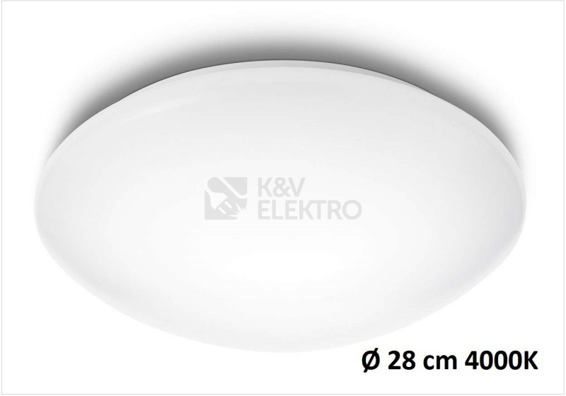 Obrázek produktu  Nástěnné a stropní LED svítidlo Philips Suede 31801/31/16 průměr 28cm 4000K neutrální bílá 2