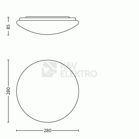Obrázek produktu Nástěnné a stropní LED svítidlo Philips Suede 31801/31/16 průměr 28cm 4000K neutrální bílá 6