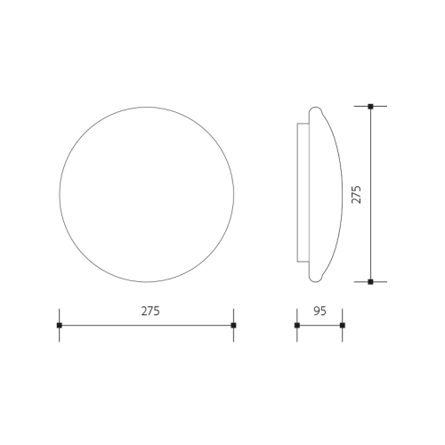Náhradní sklo pro svítidlo LEDMED PLAFONIERA LM09000014
