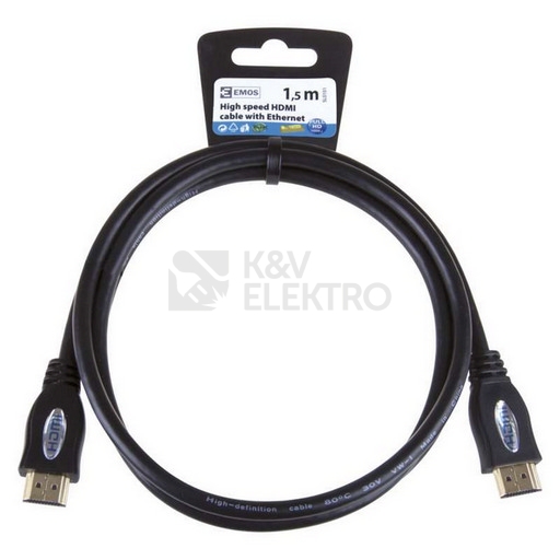Obrázek produktu  HDMI kabel 2.0 High Speed 4K EMOS SL0101 A-A vidlice 1,5m 1