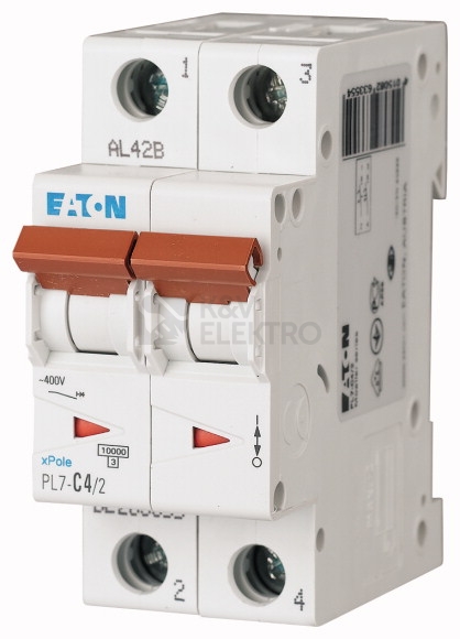 Obrázek produktu Jistič EATON PL7-B4/2 4A 165086 0