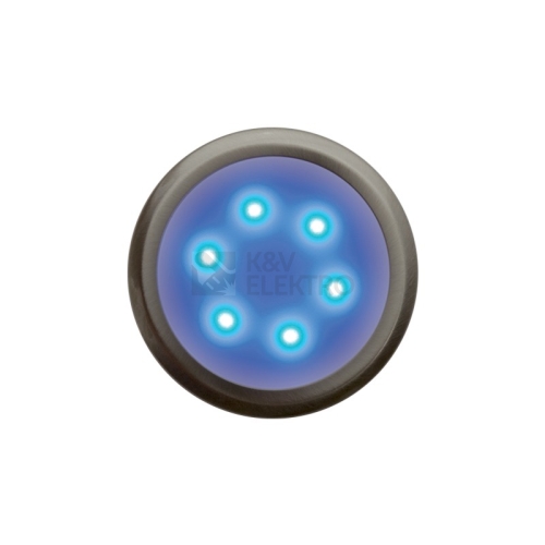 Svítidlo DEKORA 3 dekorativní LED kulaté nerez modrá Panlux D3/NM