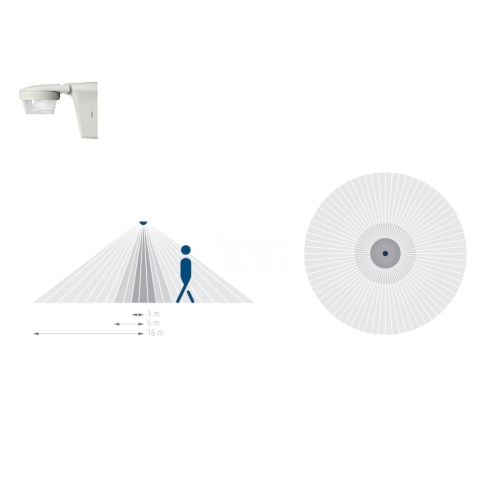 Pohybové čidlo Theben LUXA S360 WH 1010510