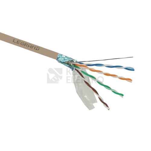 Kabel datový Legrand 632717 FTP Cat.5e PVC světle hnědý