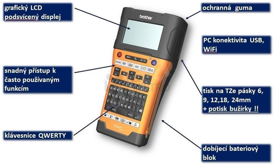 Obrázek produktu  Štítkovač Brother PT-E550WVP USB/Wi-Fi s kufříkem 4