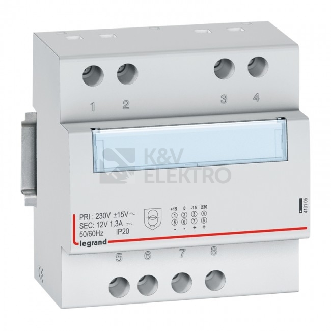 Obrázek produktu Napájecí zdroj Legrand 12VDC 15W 1,25A 413105 0
