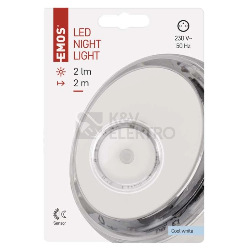Obrázek produktu Noční světlo s fotosenzorem do zásuvky EMOS ENM100 P3306 11