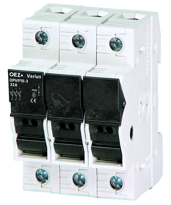 Obrázek produktu Odpínač válcových pojistek OEZ OPVP10-3-S 10x38 3P 0