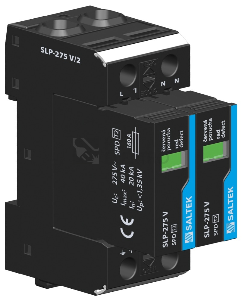 Obrázek produktu Svodič přepětí SLP-275 V/2 (TN-S) 0