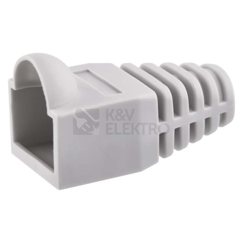 Ochranná krytka konektoru RJ45 šedá EMOS K0151 Cat. 5e/6