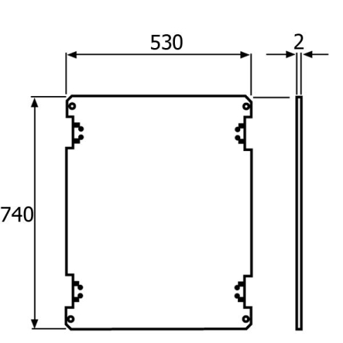 POZINK. MONT. DESKA VEL.06 PFVTR06 04675