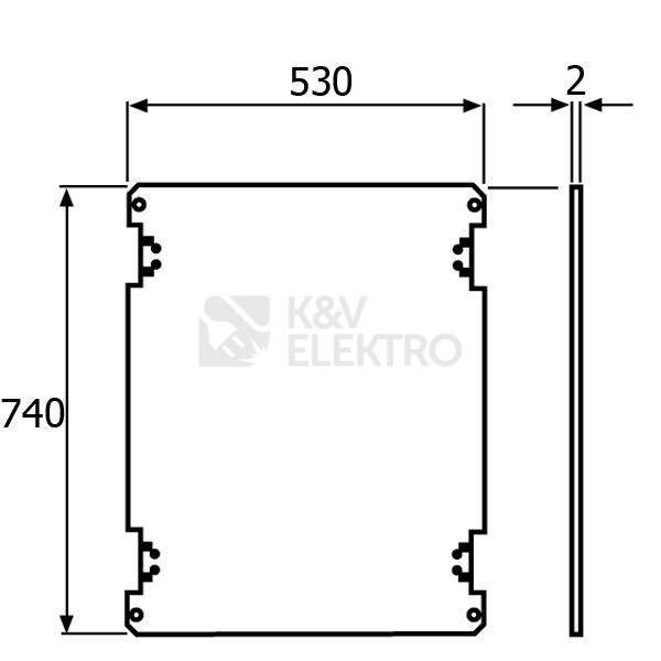 Obrázek produktu POZINK. MONT. DESKA VEL.06 PFVTR06 04675 1