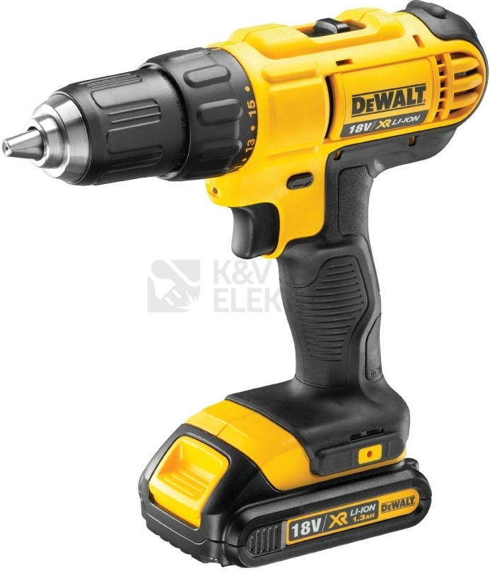 Obrázek produktu Aku vrtačka DeWALT DCD771C2 18V 2x aku Li-ion 1,3Ah 0