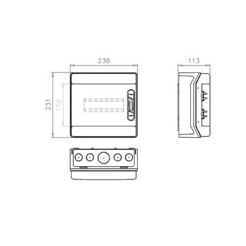 Rozvodnice EATON IKA-1/8-ST na omítku průhledné dveře 8M IP65 174196 (obrázek 4)