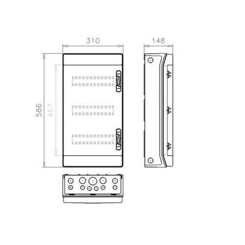 Rozvodnice EATON IKA-3/36-ST na omítku průhledné dveře 36M IP65 174199 (obrázek 4)