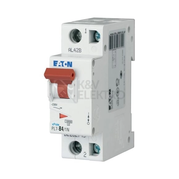 Obrázek produktu Jistič EATON PL7-B4/1N 4A 165221 0