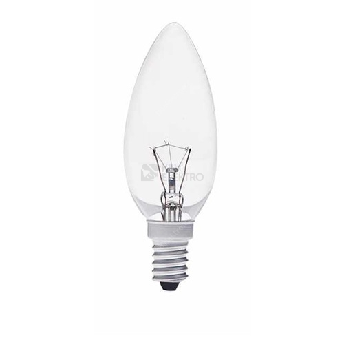 Žárovka průmyslová čirá TES-LAMP 25W E14 B35 svíčka