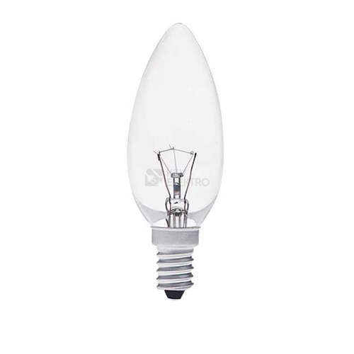 Žárovka průmyslová čirá TES-LAMP 25W E14 B35 svíčka