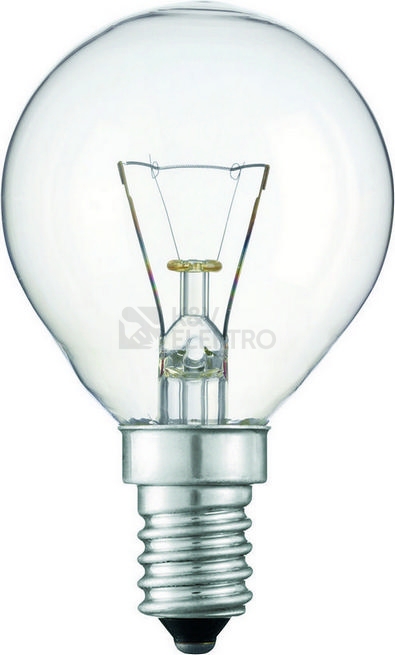 Obrázek produktu Žárovka průmyslová čirá TES-LAMP 40W E14 P45 kapka 0