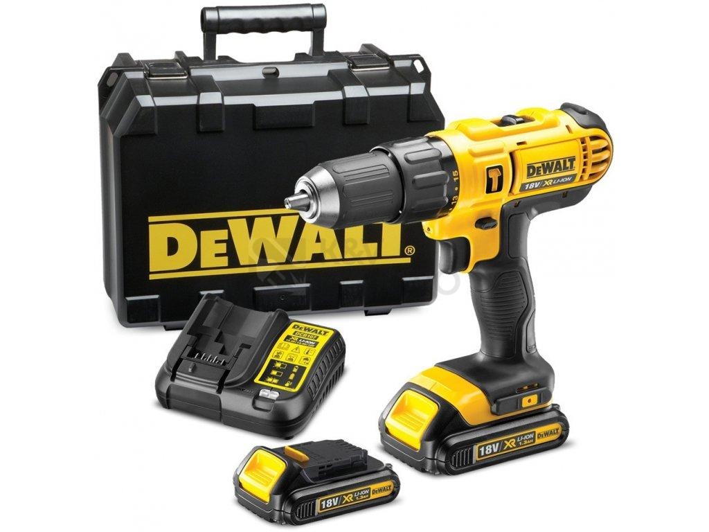 Obrázek produktu Aku vrtačka DeWALT DCD776C2 18V s příklepem 2x aku Li-ion 1,3Ah 0